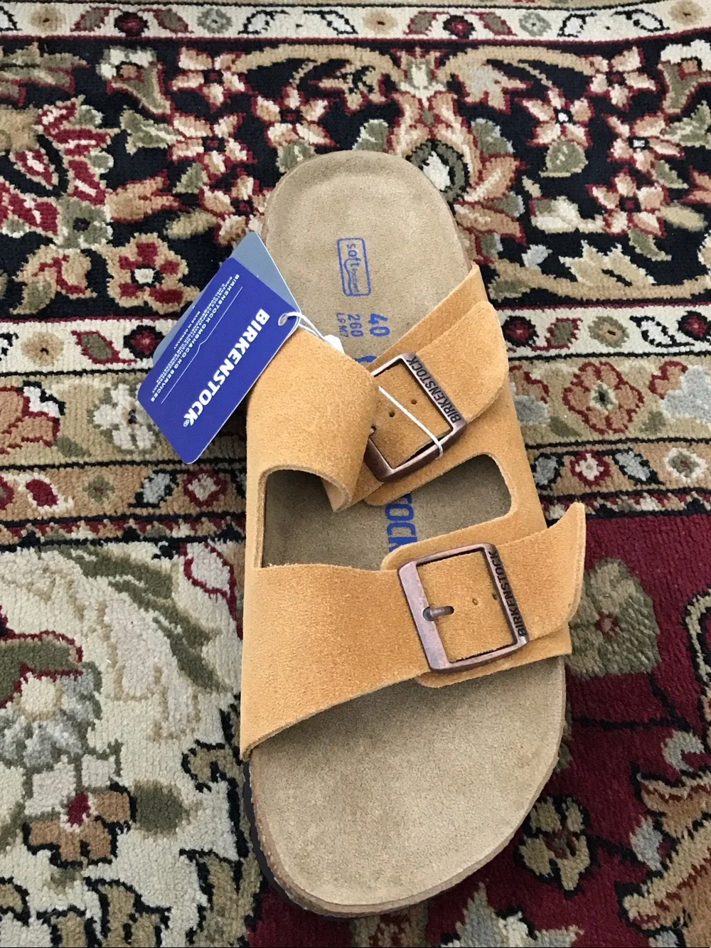 Birkenstock Kids Arizona Suede Sandals in mink